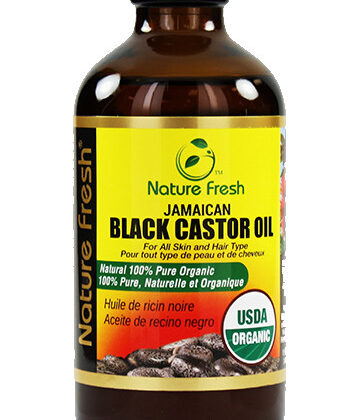 Nature Fresh #620 Organic 100% Pure Black Castor Oil 8oz (24 Pcs/carton)